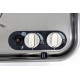 Cooker-sink combination – with 2-piece glass cover