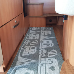 Living room rug, 150x50 cm, grey