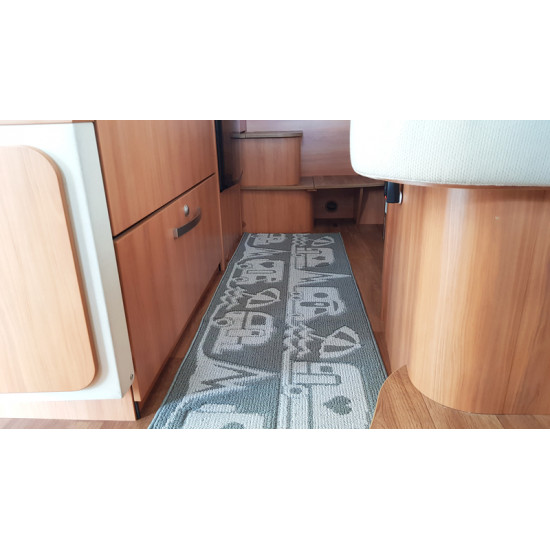 Living room rug, 150x50 cm, grey