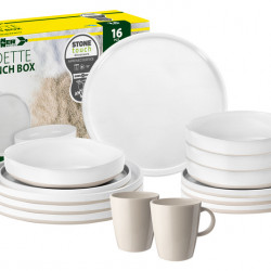 Melamine dinnerware set Odette - 16-piece - For 4 people
