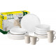 Melamine dinnerware set Odette - 16-piece - For 4 people