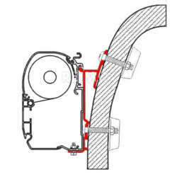 Fiamma awning adapter for Hymer S+E-Class (awning F45i / F45L)