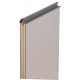 Padded door edging, 15 mm, dark grey - 5m roll
