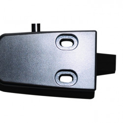 Toilet lock with 3-point locking mechanism - matt chrome