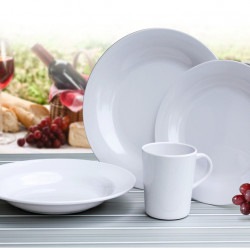 Monaco melamine dinnerware set - for 4 people