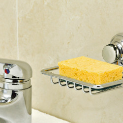 Soap holder with suction cup