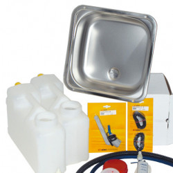 Canister water system for kitchen unit compact
