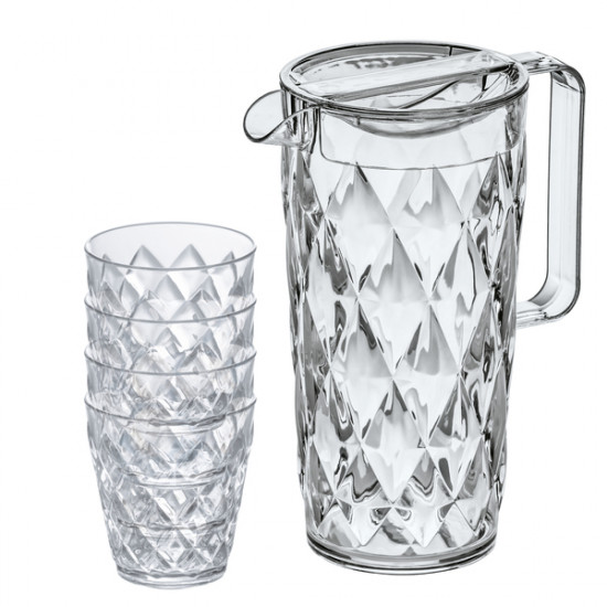 1.6L jug with 4 glasses