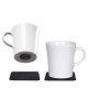 Silwy magnetic mugs, white, set of 2