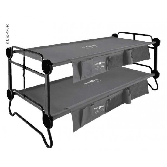 XL bunk bed with side pockets - Anthracite