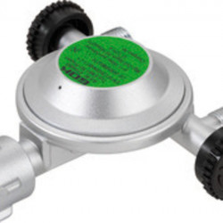Pressure regulator with 2 outlets - 50 mbar