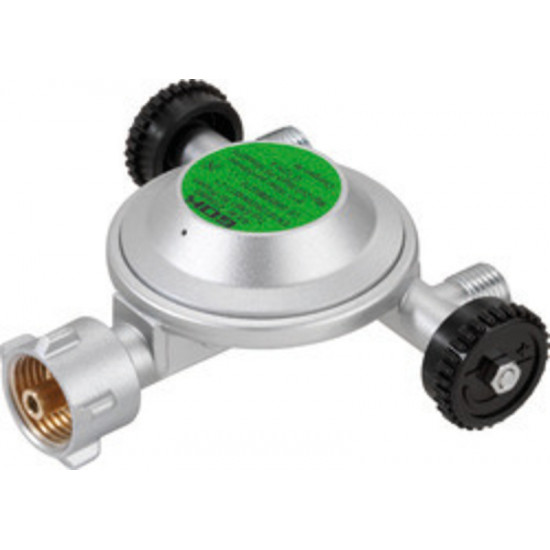 Pressure regulator with 2 outlets - 50 mbar