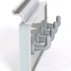 Hook strip for keder rail
