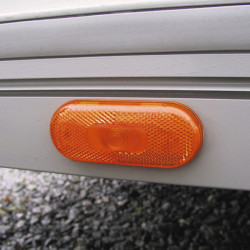 Installed side marker light
