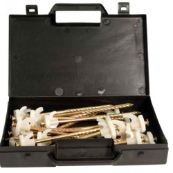 Ground pegs, 20 pieces in a case, for cordless screwdrivers