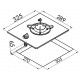 Built-in glass gas hobs