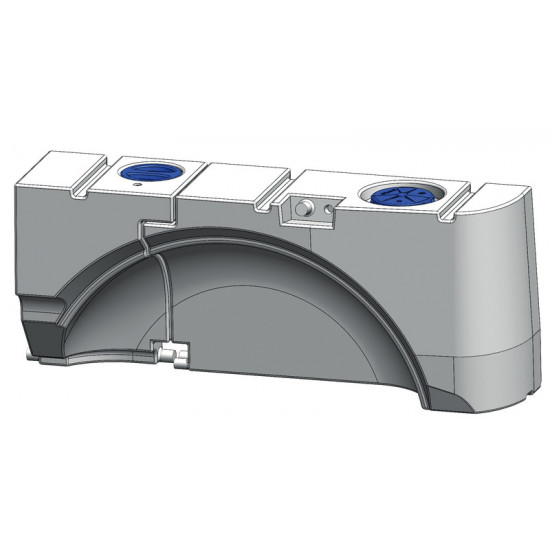 Fresh and wastewater tank for VW T5 / T6 - 93 l