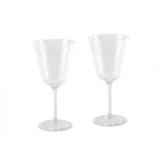 Wine glasses, set of 2, colors: transparent