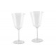 Wine glasses, set of 2, colors: transparent