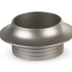 Push lock rosette - matt silver