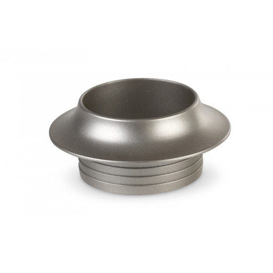 Push lock rosette - matt silver
