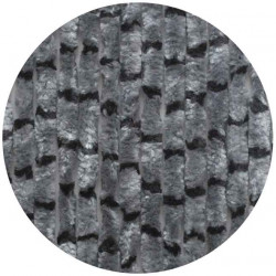 Fluffy curtain 120x185 grey/black