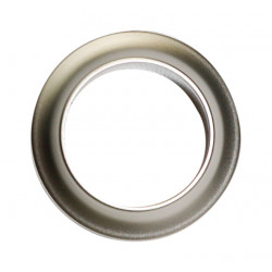 Push Lock - Silver Rosette