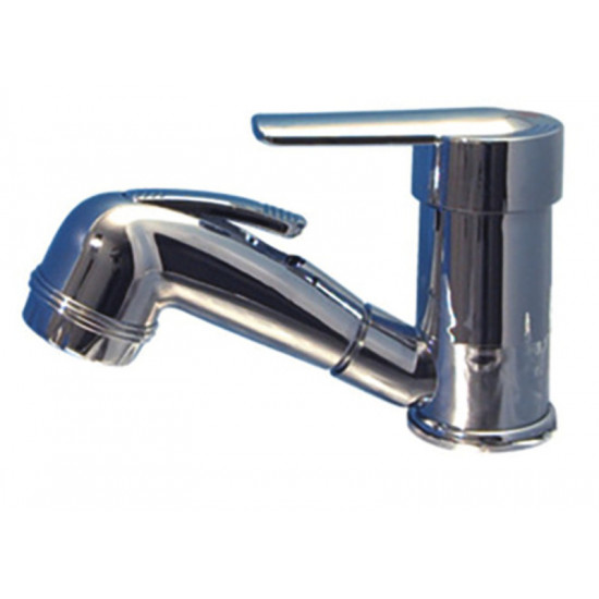 Parma single-lever mixer with pull-out spray lever - With switch