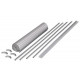 Complete roller shutter door set - silver