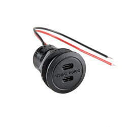 Power USB dual sockets 2x USB-C