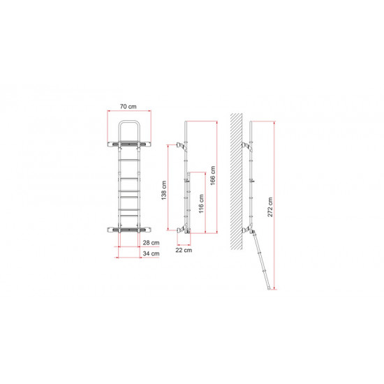 Mounting profile kit Bars Deluxe DJ Crafter from 2017 onwards - Silver