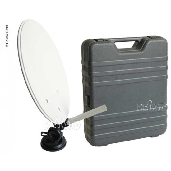 Standard satellite dish, in a Megasat camping case