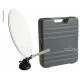 Standard satellite dish, in a Megasat camping case