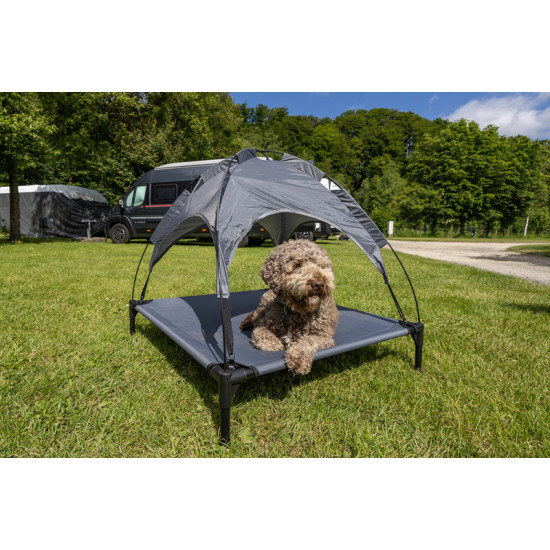 Camp4 dog lounger with sunshade 88x78x18cm