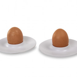 Melamine egg cup set Lund - 4-piece - White