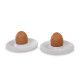 Melamine egg cup set Lund - 4-piece - White