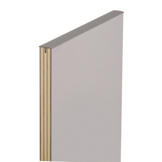 T-edge trim - Medium grey - 5 m