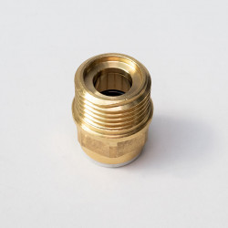Coupling 12mmx1/2 brass