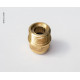 Coupling 12mmx1/2 brass