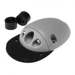 Plastic roof penetration for 2 cables - Grey - Ø 3 - 6 mm