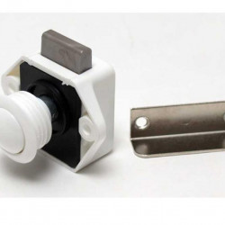 Push Lock Mini - Furniture lock white