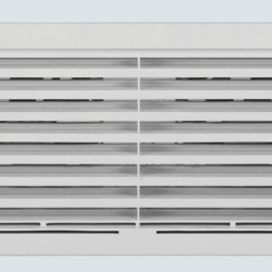 Ventilation grille with 2 valves