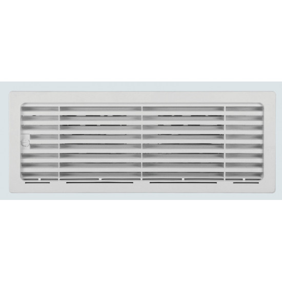 Ventilation grille with 2 valves