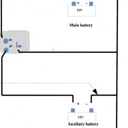 Battery disconnect relay E772V2 - 12 V / 120 A (180 A for short periods)