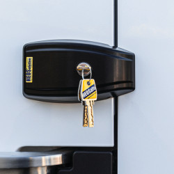 Door locks for rear and wing doors, set of 2