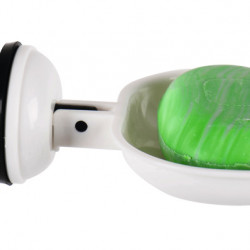 Soap holder with suction cup - White