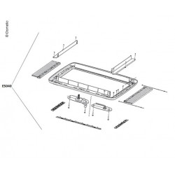 Complete inner frame for Midi-Heki skylight