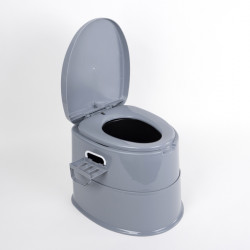 Split bucket toilet