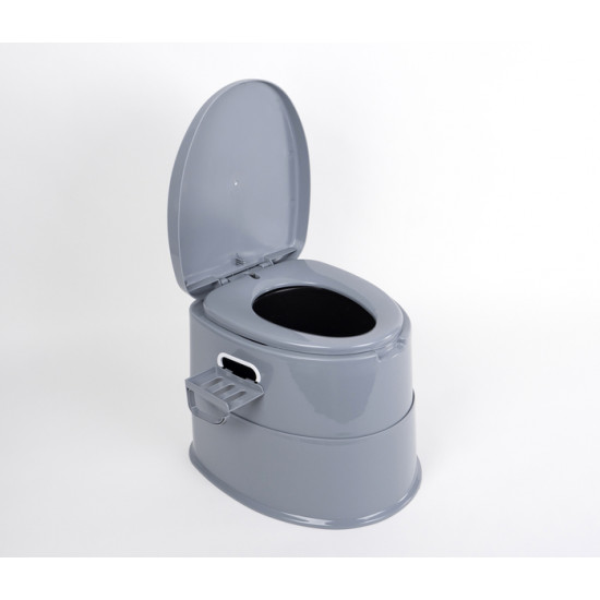 Split bucket toilet