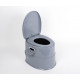 Split bucket toilet